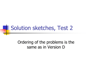 Solution sketches, Test 2
