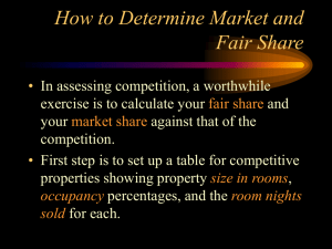 How to Determine Market and Fair Share