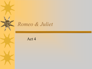 Romeo & Juliet Act 4 - Introducing Adam Morton
