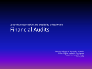 Accountability and Credibility--Financial Audits