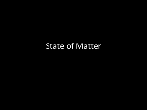 State of Matter - Pleasantville High School