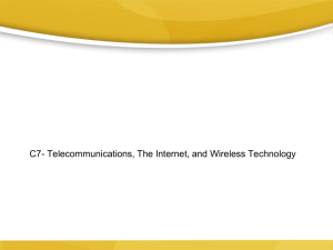 C07- Telecommunications, the Internet, and Wireless Technology