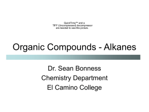 Organic Compounds - Alkanes