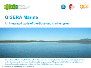 An integrated study of the Gladstone marine system