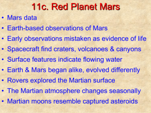 Chapter 11c: Red Planet Mars PowerPoint