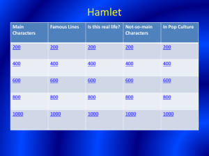 Acts I and II Jeopardy Review Game