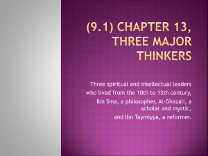 (9.1) Chapter 13, Three Major Thinkers