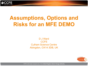 D.Ward,Assumption,Options and Risks for an MIFE DEMO