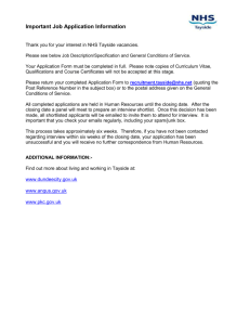 Job Application Pack - NHS Scotland Recruitment