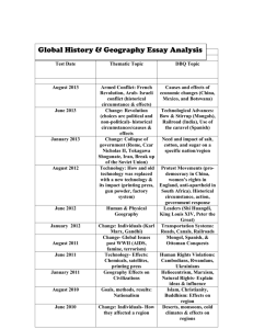 Global Essay Analysis