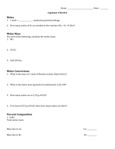 Molar Mass