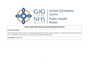 Public Health Wales Research and Development