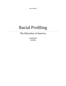 Racial Profiling - Eric K. Frazier