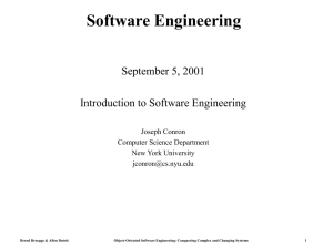 Software Engineering - NYU Computer Science Department