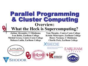 PowerPoint - OU Supercomputing Center for Education & Research