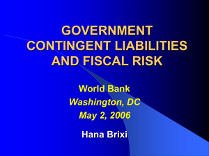 Government Contingent Liabilities and Fiscal Risk