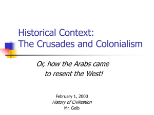 Why the Crusades Began