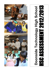 HSC Assessment Booklet 2012 -2-13