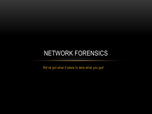 Network forensics