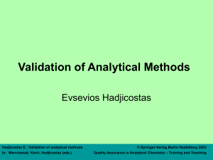 What is Method Validation