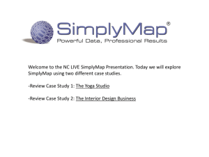 SimplyMap presentation with screenshots ()