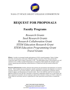 Travel Grant - Connecticut Space Grant Consortium