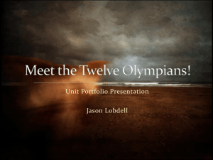 Meet the Twelve Olympians!