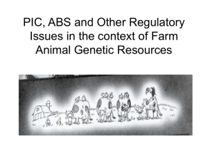 PIC, ABS and Other Regulatory Issues in the context
