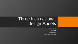 Instructional Design Models Part II - Shaun Rosell's e-Portfolio