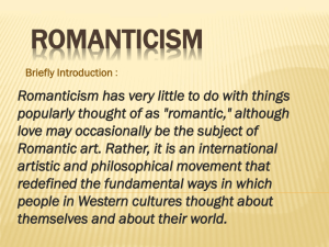 Romanticism - rgunning