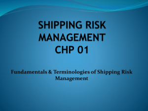 NMIT JUNE 2015 CHP 1 SHIP RISK MGT