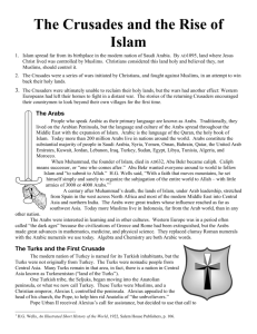Chapter 9 Section 3 The Crusades and the Rise of Islam