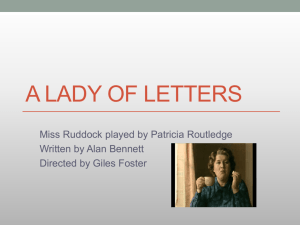A Lady of Letters
