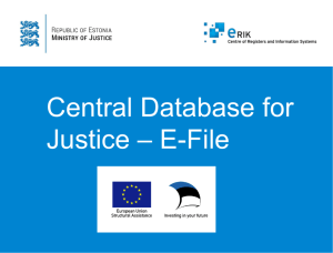 A central Database for Justice