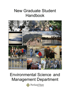 Greetings from the Association of Environmental Science Students