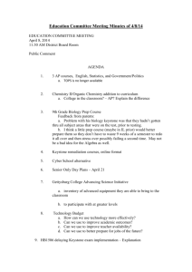 Education Committee Meeting Minutes of 4/8/14