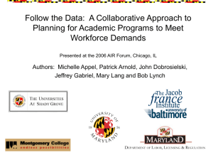Follow the Data: A Collaborative Approach to Planning for Academic