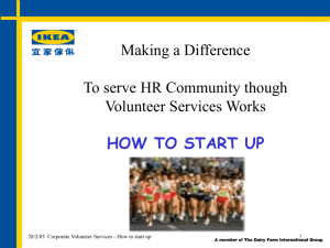how to start up - Volunteer Movement