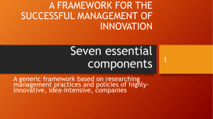 A framework for the management of innovation