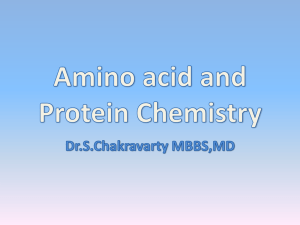 Chemistry of aminoacids and proteins