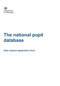 NPD data request application form