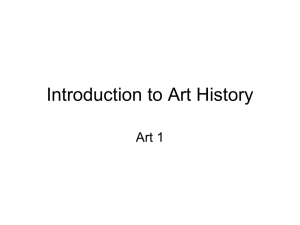 Introduction to Art History - fvhs visual arts department