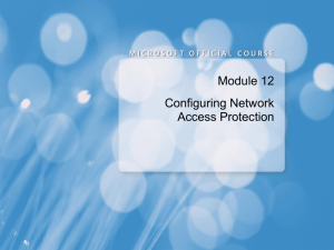 Configuring Network Access Protection