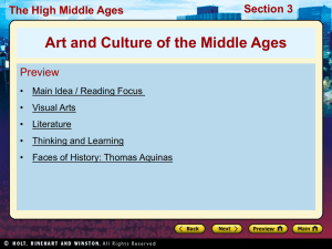 14.3 Art and Culture in the High Middle Ages