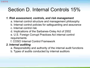 2. Internal auditing