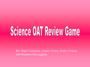 OAT Science millionaire powerpoint