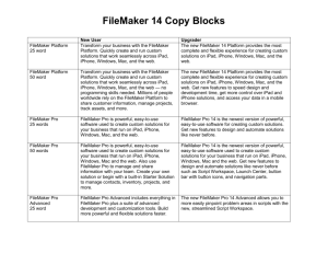 FileMaker 14 Copy Blocks