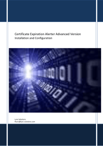 Certificate Expiration Alerter Advanced Version
