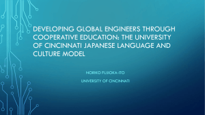 Developing Global Engineers through Cooperative Education