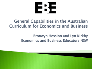 Teaching HSC for the First time? - Business Educators Australasia Inc.